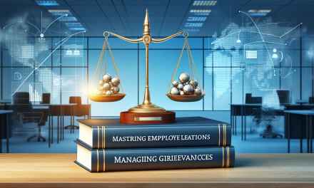 Mastering Employee Relations: Motivating, Managing Grievances, and Upholding Discipline